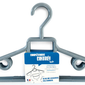 CINTRE PLAST.GRIS CT X3 530741