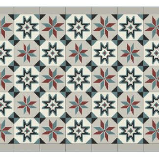 TAPIS VELVET CARRELAGE GRI RGE45X75