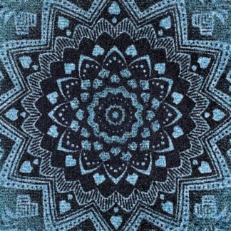 TAPIS CREA MANDALA WOODTURQU50X70