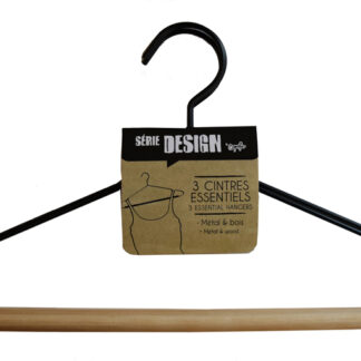 CINTRE METAL ET BOIS X3