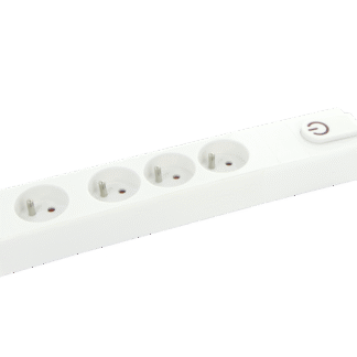 MULTIPRISE X4 BLANC +1.5M + INT