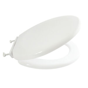 ABATTANT WC FERMETURE LENTE BLANC