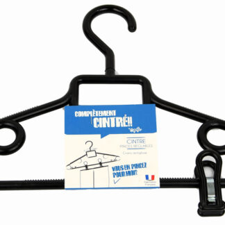 CINTRE COMBINE NOIR + PINCE JUPE