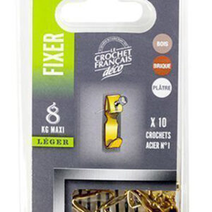 CROCHET ACIER X10 N°1