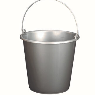 SEAU 8L MENAGE SILVER