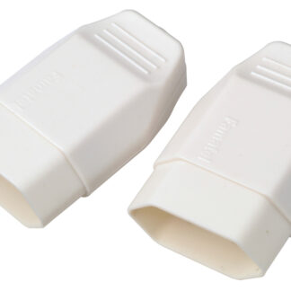 FICHE FEMELLE 2.5A BLANC 2PC