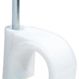 ATTACHE ROND 8MM BLANC 50PC