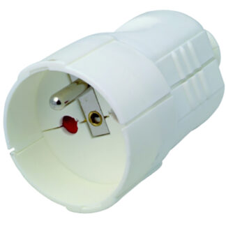 FICHE FEMELLE 16A BLANC