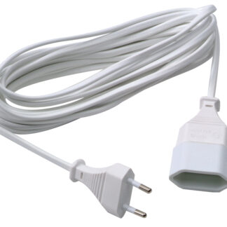 RALLONGE 2X0.75PVC 5M BLANC