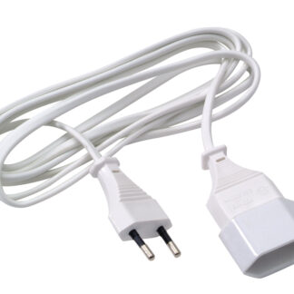 RALLONGE 2X0.75PVC 2.5M BLANC