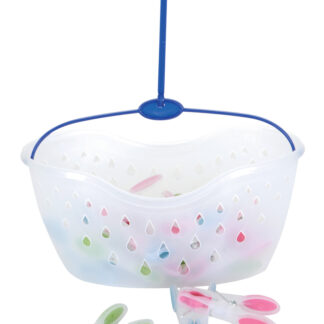 PANIER+24 PINCES A LINGE BI MATIERE