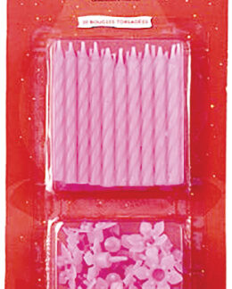 BOUGIE ANNIVERS.ROSE BLX20 6XD0,5CM