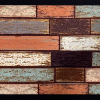 COLORED SCRAP WOOD BROWN 40X60