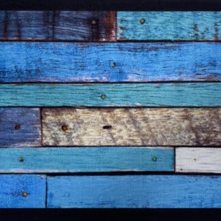 COLORED SCRAP WOOD TURQUOISE 40X60