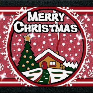 TAPIS FORMAT PAILLETTES NOEL 40X68