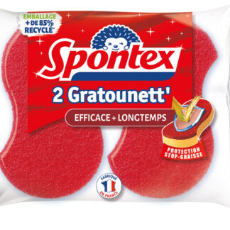 SPONTEX EPONGE GRATOUNETT X2