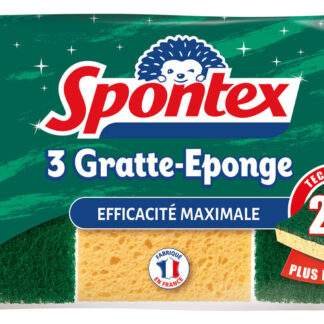 SPONTEX GRATTE-EPONGE VEGET. X3