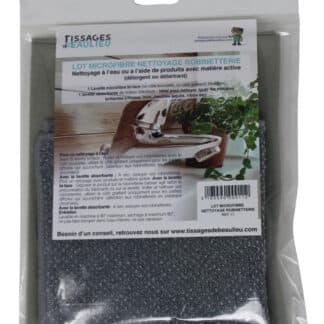 LOT ROBINETTERIE LAVETTE+MICROFIBRE