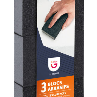 LOT DE 3 BLOCS ABRASIFS