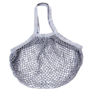 SAC FILET EN COTON GRIS