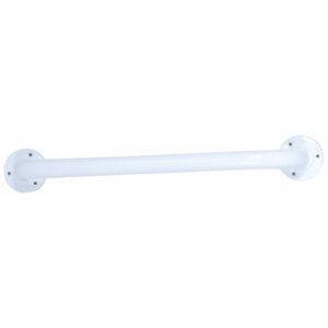 BARRE SOULEVEMENT ACIER 60CM BLANC