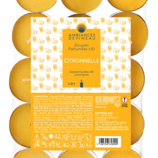 BOUGIE CHAUFFE PLAT CITRONNELLE X30