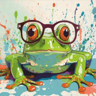 VELVET FUNNY 008592-1 FROG1 45X 75