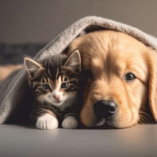 VELVET KITTEN & PUP 45X75