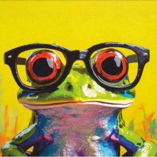 VELVET FUNNY FROG2 45X 75