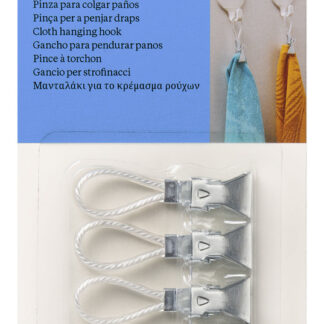 PINCE A TORCHONS X5 BLANC