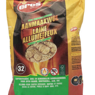 ALLUME FEU LAINE DE BOIS X32