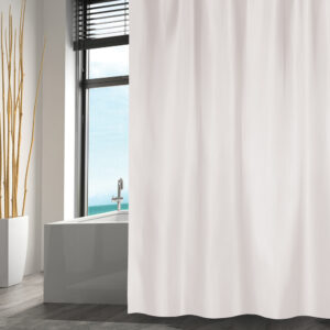 RIDEAU DOUCHE POLYES120X200 BLANC