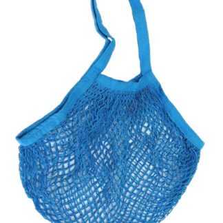 SAC FILET EN COTON TURQUOISE