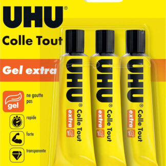 LOT X3 TUBES COLLE GEL UHU