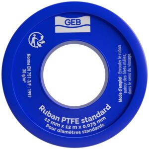 RUBAN ETANCH PTFE12MMX12MX0,075MM