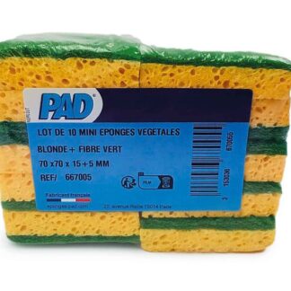 LOT 10 MINI TAMPONS PAD 70X70X15MM