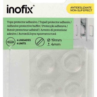 BUTOIR ADHESIF Ø 19 X 4 MM TRANSP.