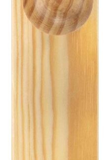 PORTEMANTEAU BOIS NATUREL 2 TETES