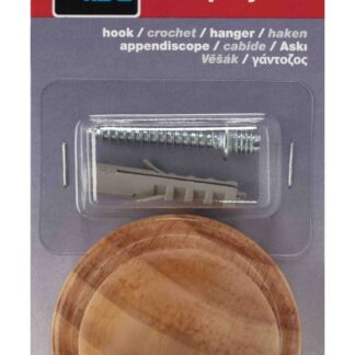 PORTEMANTEAU BOIS NATUREL 1 TETE