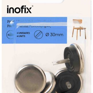 PATIN METALX4 CLOU DIAM 30MM ACIER