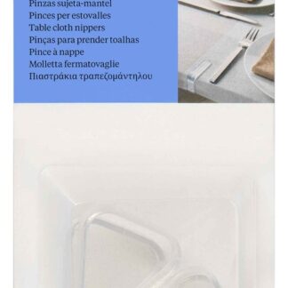 PINCES X4 ATTACHE-NAPPE TRANSPARENT