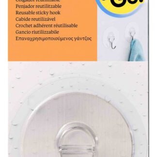 CROCHET ADHESIF REUTILISABLE ACIER