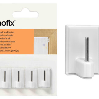 CROCHET ADHESIFX4 TRINGLE BLANC