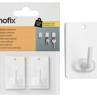 CROCHET ADHESIFX2 BLANC