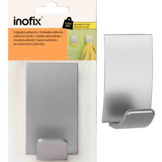 PORTEMANTEAU ADHESIF CHROME MAT