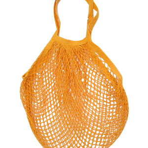 SAC FILET EN COTON MOUTARDE