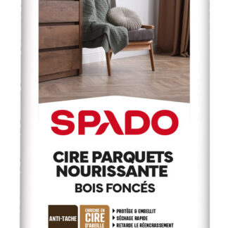 SPADO CIRE NOUR PARQ BOIS FON 1L