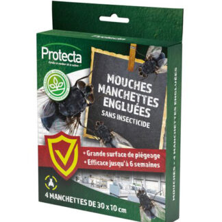 MOUCHES ETUI 4 MANCHETTES ADHESIVES