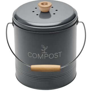SEAU À COMPOST ROND 4,5L ANTHRA