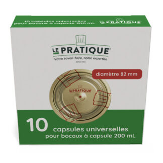 CAPSULES X10 POUR BOCAUX D82MM